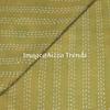 Aizza Trends Handmade Pure Cotton  Printed Kantha Quilt  - Traditional Look Bed Spread Kantha Gudri - Vintage Hand Stitch Gudri