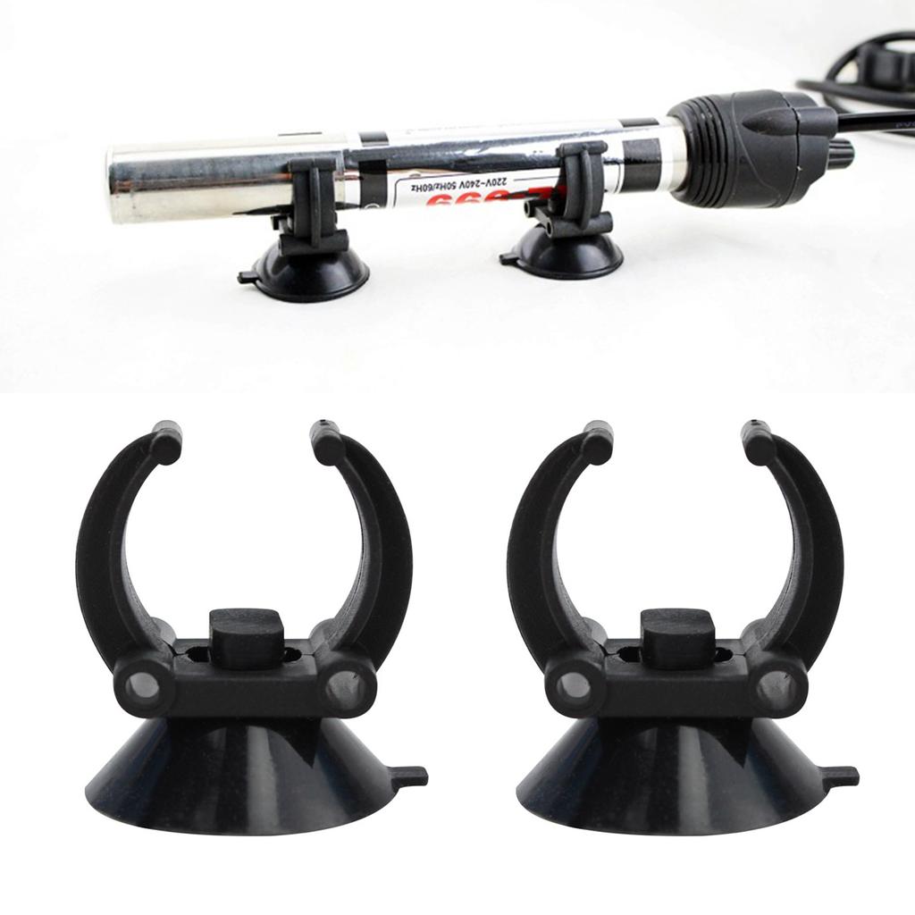Aquarium Suction Cup with Clip Heater Holders Clamps for Fish for Tank Air Pump & Filter Accessories up to 1in Diameter