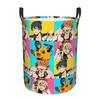 Chainsaw Man Aki Hayakawa Laundry Basket Foldable Power Denji Pochita Clothes Hamper for Household Clothes Storage Bag