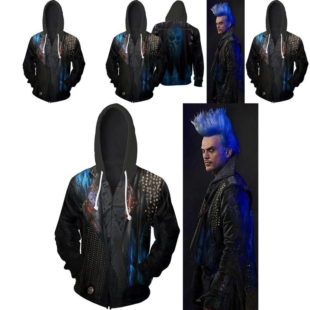 And Versatile Descendants 3 Hades Hoodie Cosplay Costume For Autumn Outdoor Activities**