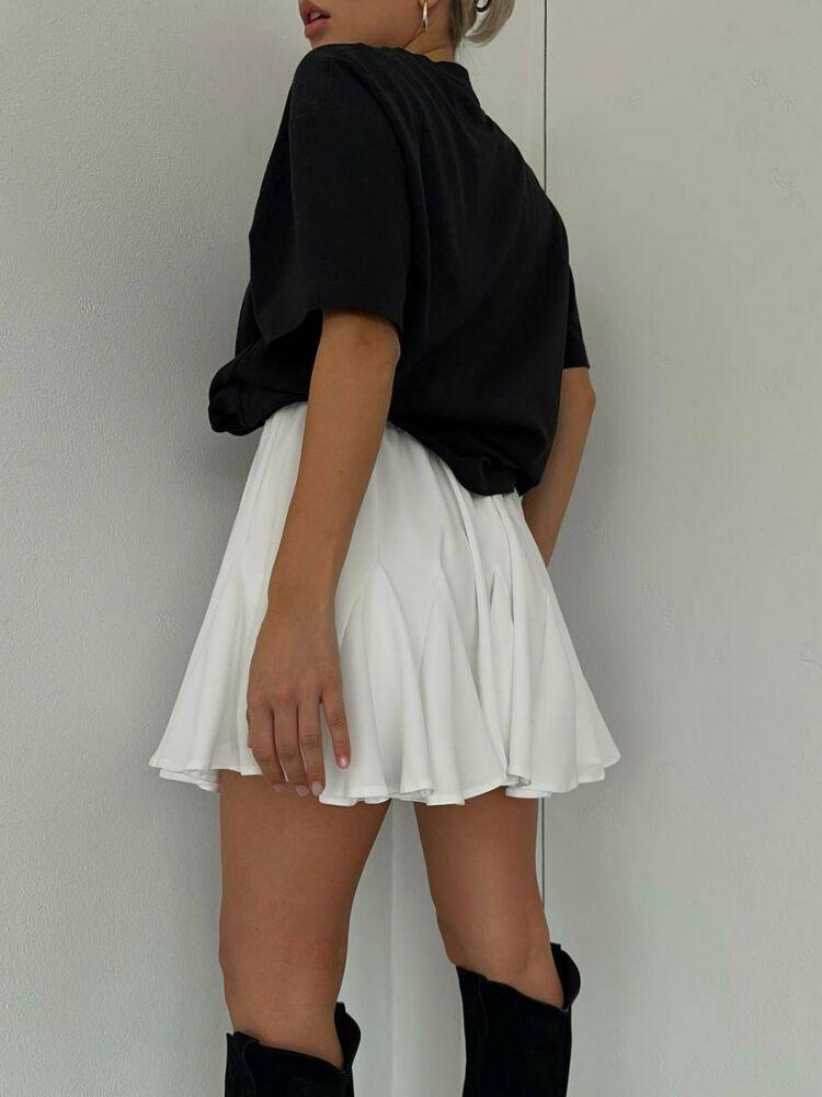 Gonna Tennis Donna JEKAOYI - Skort Pieghettato, Vita Alta, Pantaloncini Integrati