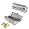 Rotatable Barbecue Cage Cylinder Barbecue Grill Tube Net Portable BBQ Basket  Camping