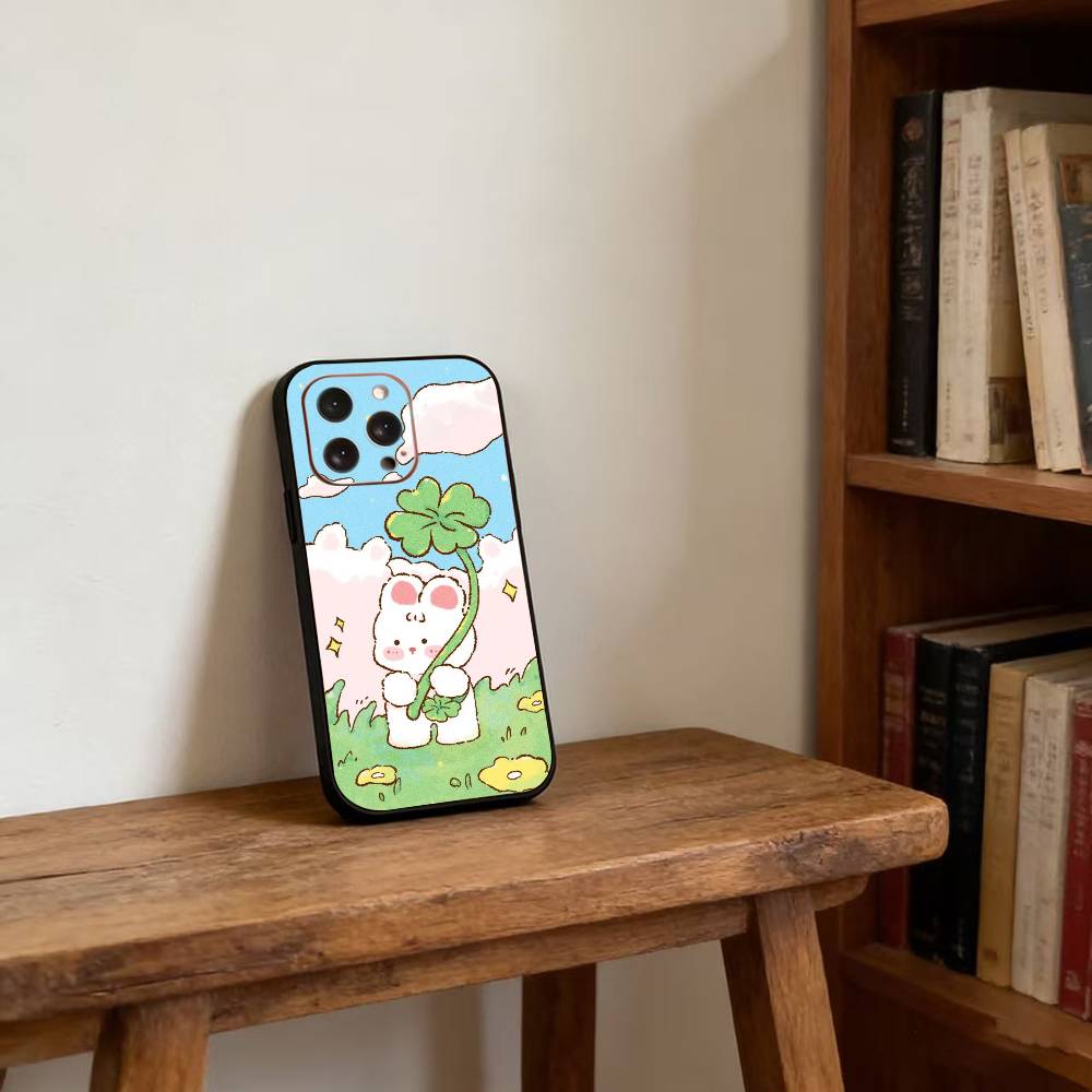 Bunny Kawaii Phone Case For iPhone17,16,15,14,13,12,11 Plus,Pro Magnetic For Magsafe Wireless Charging