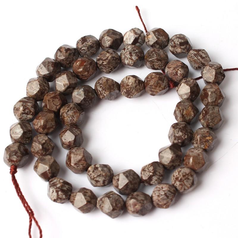 4/6/8/10/12mm Natural Faceted Pink Green Chalcedony Jades Stone Round Beads for Jewelry Making 15''