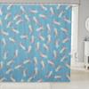 Delicious Fastfood Shower Curtain for Bathroom,Cartoon Yummy Hamburger Bathroom Curtain,French Fries Pizza Waterproof Bathroom