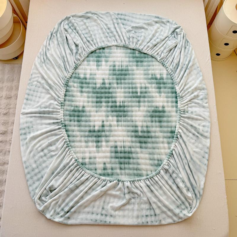 Plush Bedsheet Warm Fitted Sheet Soft Bed Linen for Winter Home Sheets Non-slip Bed Cover sabanas para cama (No Pillowcase)