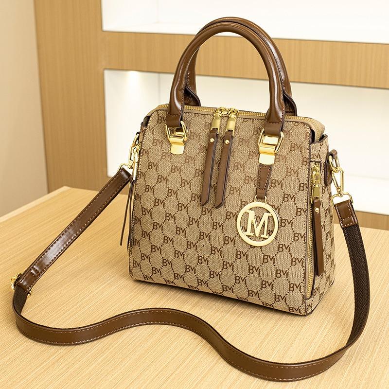 Classic printed women's bag portable square bag autumn new trendy mother bag simple and fashionable versatile messenger bag