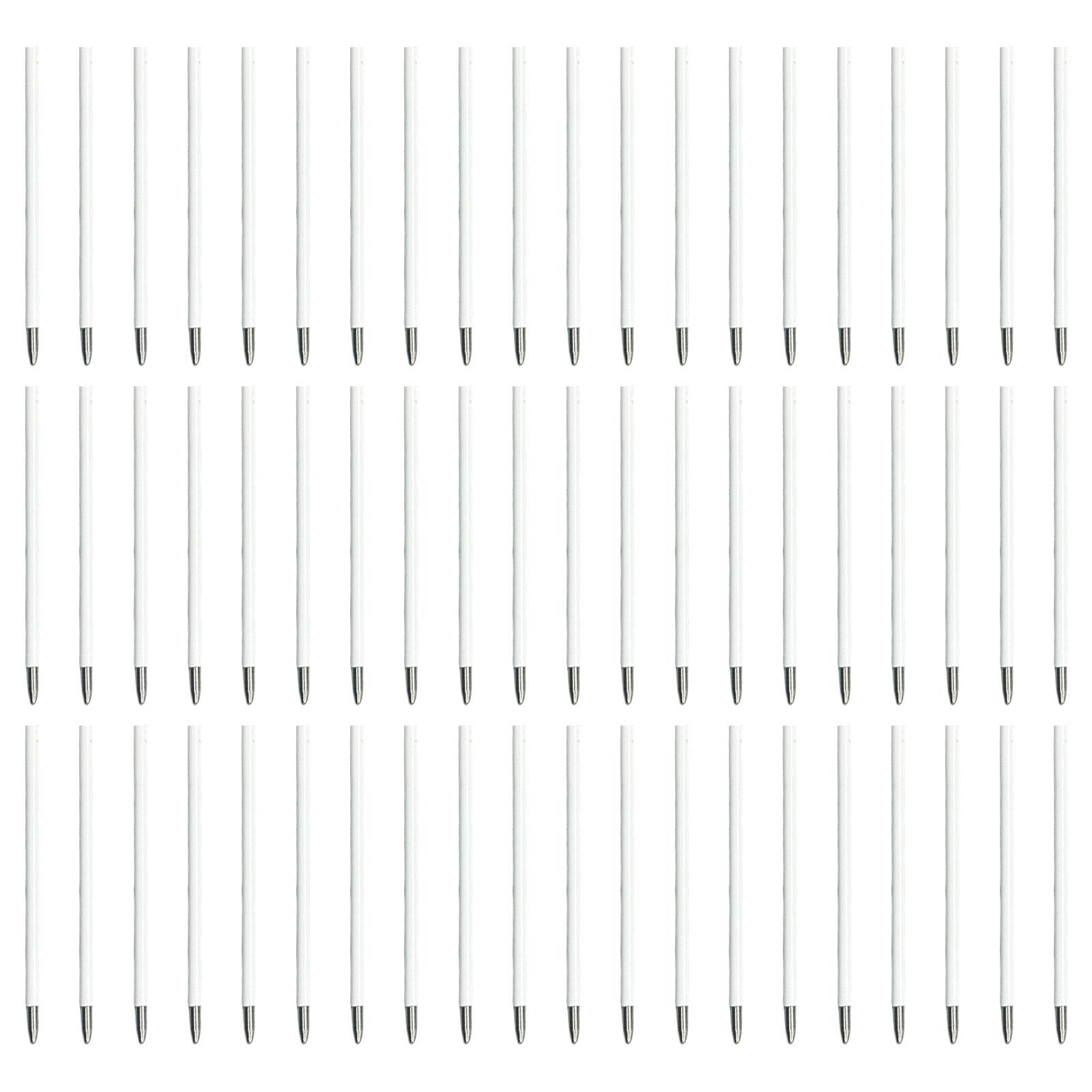 

60 Pcs Black/Blue Ink Beadable Pen Refills Ballpoint Pen Refills 1.0mm Replaceable Pen Refills for Students Teacher