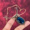 Neon Flash Labradorite Necklace Copper Wire Wrapped Gemstone Necklace Adjustable Chain Necklace Copper Jewelry Handmade Necklace For Gifts