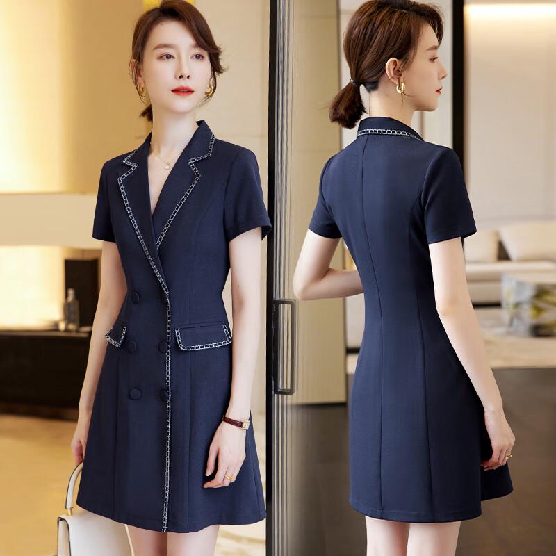 

Women s Professional Short-Sleeved Suit Dress M