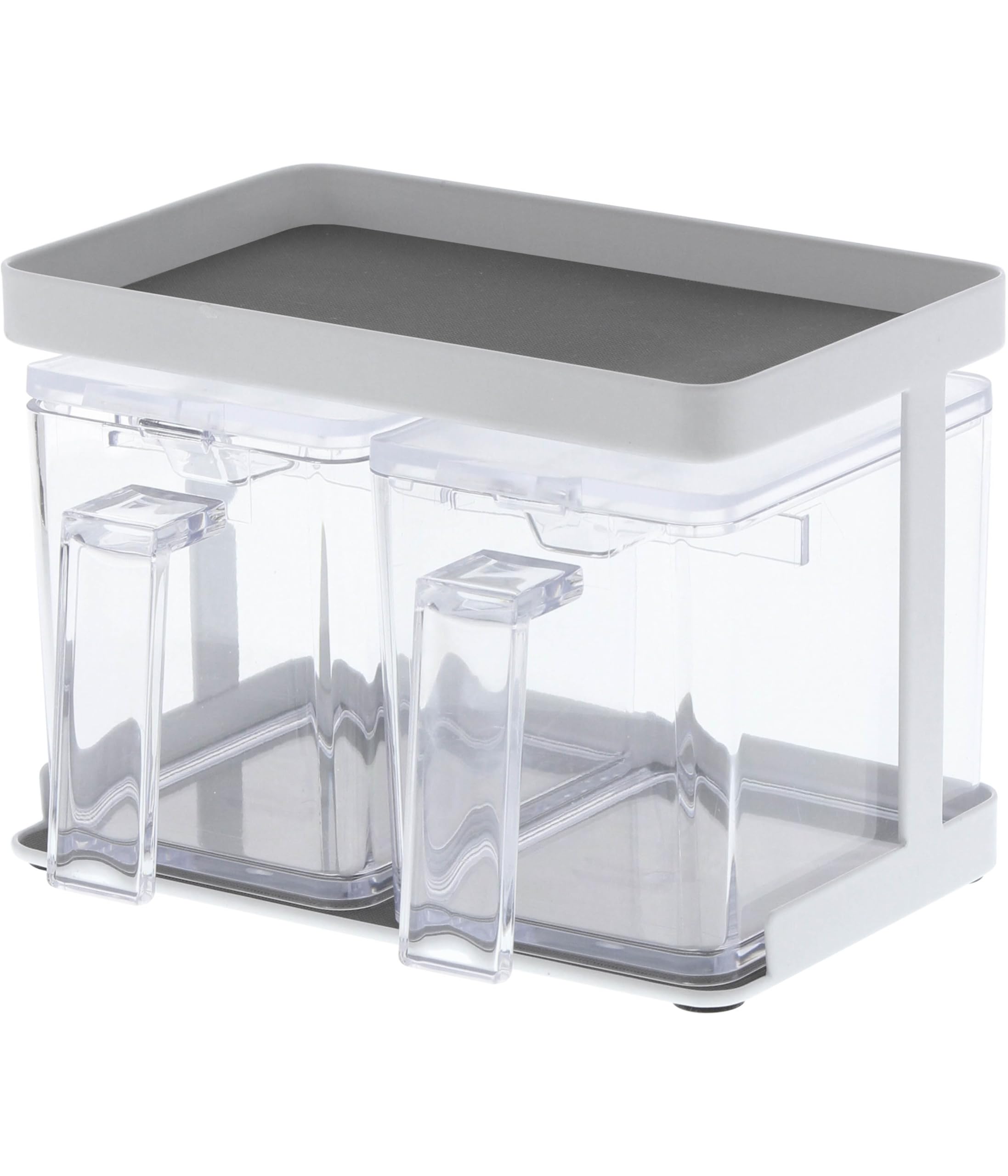 

Yamazaki Seasoning Seasoning Storage Set of 3341 Container, & Rack, Tower, 2, White, білий