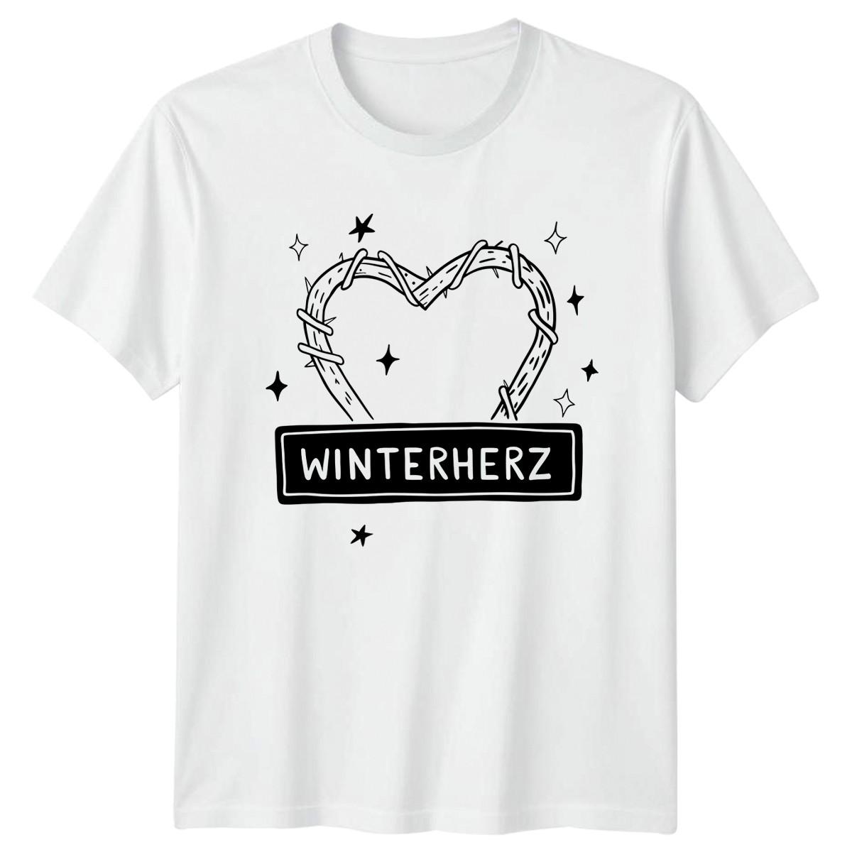 Winterherz T-Shirt Woodland Art Nature Christmas Gift For Him And Her XXXXL