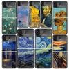 Funda de Teléfono Transparente con Pintura al Óleo de Van Gogh para Samsung Z Flip 7 6 5 4 3 Galaxy ZFlip7 ZFlip6 ZFlip5 ZFlip4 ZFlip3 5G Funda con Estampado