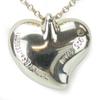 Used TIFFANY&Co. Necklace Curved Heart Silver925 4.1g Silver Accessories