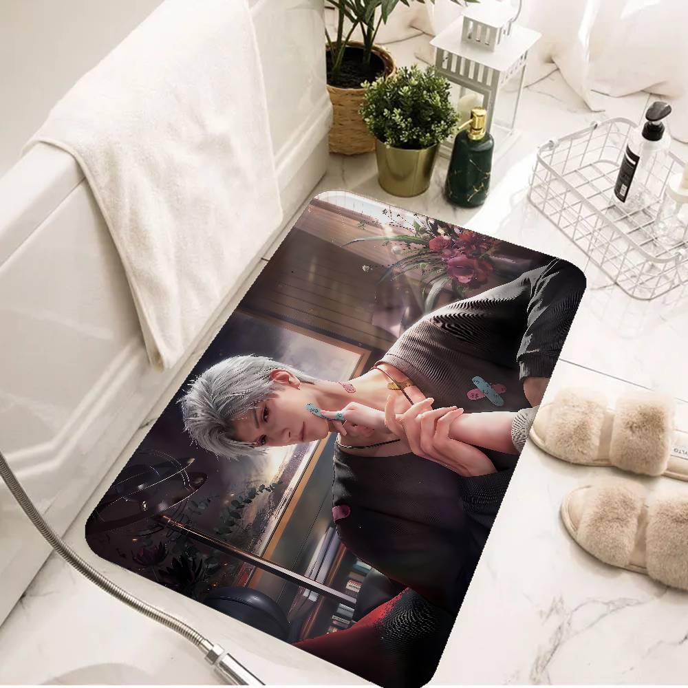 Game LOVE AND D-DEEPSPACE Floor Mat INS Style Soft Bedroom Floor House Laundry Room Mat Anti-skid Bedside Area Rugs