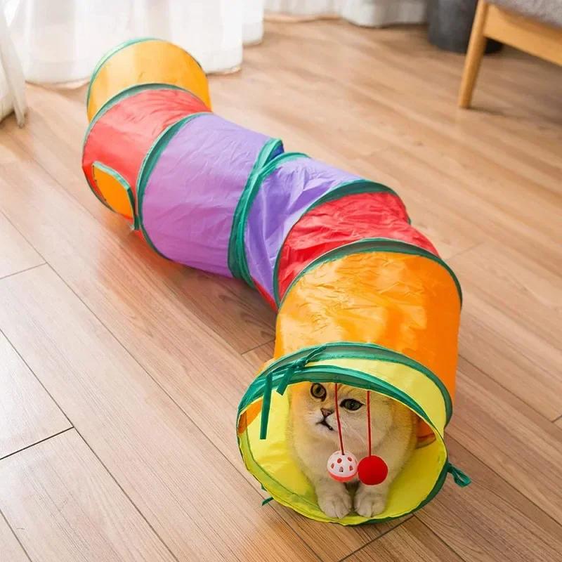 Tube Collapsible Pleated Kitten Toy Small Dog Ferret Rabbit Toy Tunnel Tube Cat Tunnel Toy Multi Shape Funny Pet Hole Play