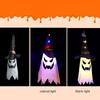 Halloween Dekoration LED Blinklicht Gypsophila Ghost Festival Dress Up Glowing Wizard Ghost Hat Lampe Dekor Hängende Laterne