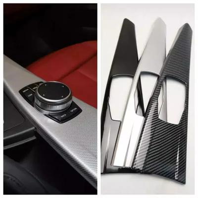 For BMW 3 4 Series F30 F31 F32 F36 3GT 320i Carbon Fiber Car Center Console Gear Shift Panel Sticker Cover Interior Decoration