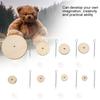 320PCS Rotatable Wood Joints Set Wooden Lightweight Sturdy Doll Joint Connectors Cotter Pin Bear Craft Connectors Crochet