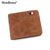 Schoolbag New Men's Wallet Matte Fashion Casual Multi-card Position Men's Wallet Wallet Wallet Short Pu Three-fold Wallet
