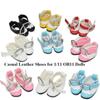 For obitsu11GSCbody9OB11 Cute for 1/8 OB11 Cowhide Dolls Shoes New Casual Leather Shoes Doll Boots