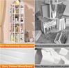 360 Display Rotating Bookshelf, Corner Bookshelf, Wood Spinning Bookshelf, Floor Standing Bookcase Narrow Shelf Revolving