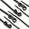 100pcs Creative Nylon Cable Ties with Screw Mounting Holes, Self-Locking Loop Strapping, DIY Office Cable Harness Organizer