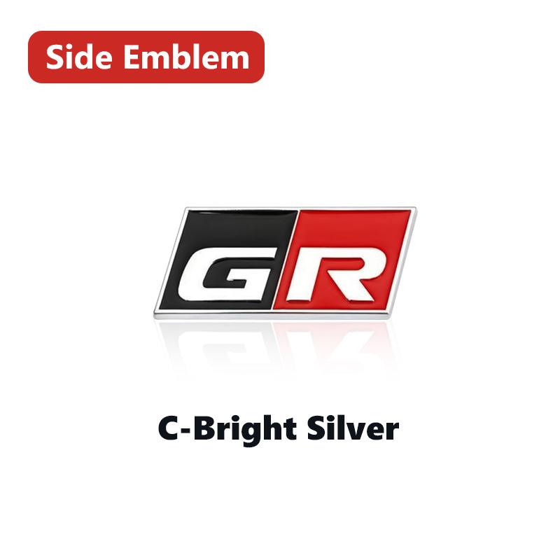 For Toyota Metal keychain key ring Car Front Trunk Grille Emblem Fender Badge Stickers Gazoo Racing TRD Corolla Yaris Rav4