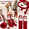 Women's Christmas Plush Mid-Calf Sleep Socks Soft Cozy Winter Warm Socks for