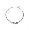 Minimalist Stainless Steel Collar Chain With Geometric Design For Unisex Fashion Accessory
