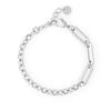 Jbans Classic Mixed Ring Point 6Mm Cut Surgical Steel Chain Bracelet (C2301Ac1025_Sv)