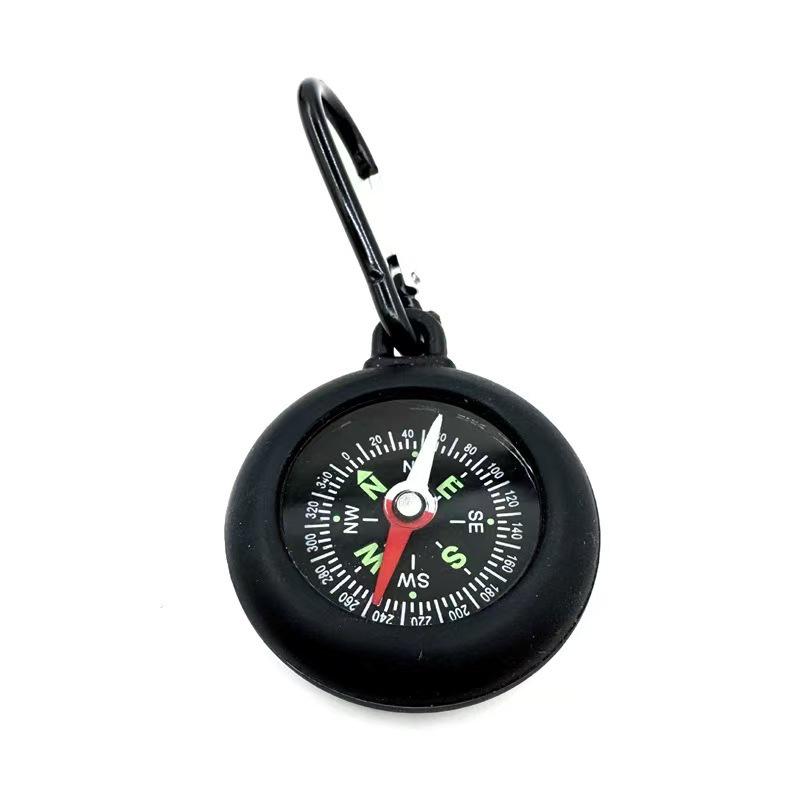 Silicone Carabiner Compass Clip with Quick Release - Customizable for Outdoor Use