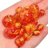5-30pcs Imitation Amber Beads Round Loose Spaced Acrylic Beads For DIY Crafts Charms Bracelet Necklace Accessory 8/10/12/16/20mm