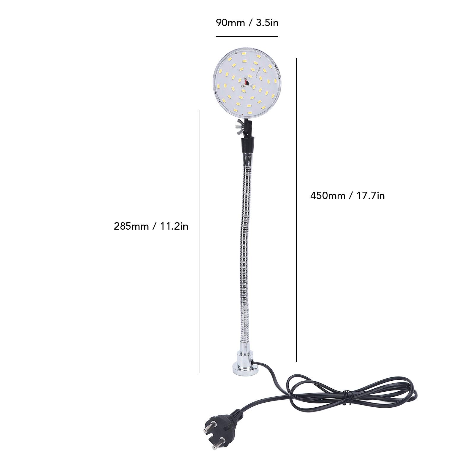 

LED Machine Light Versatile Usage 15W Gooseneck Work Light Magnetic Base 30cm Flexible Hose for Car Repair Industrial Lighting