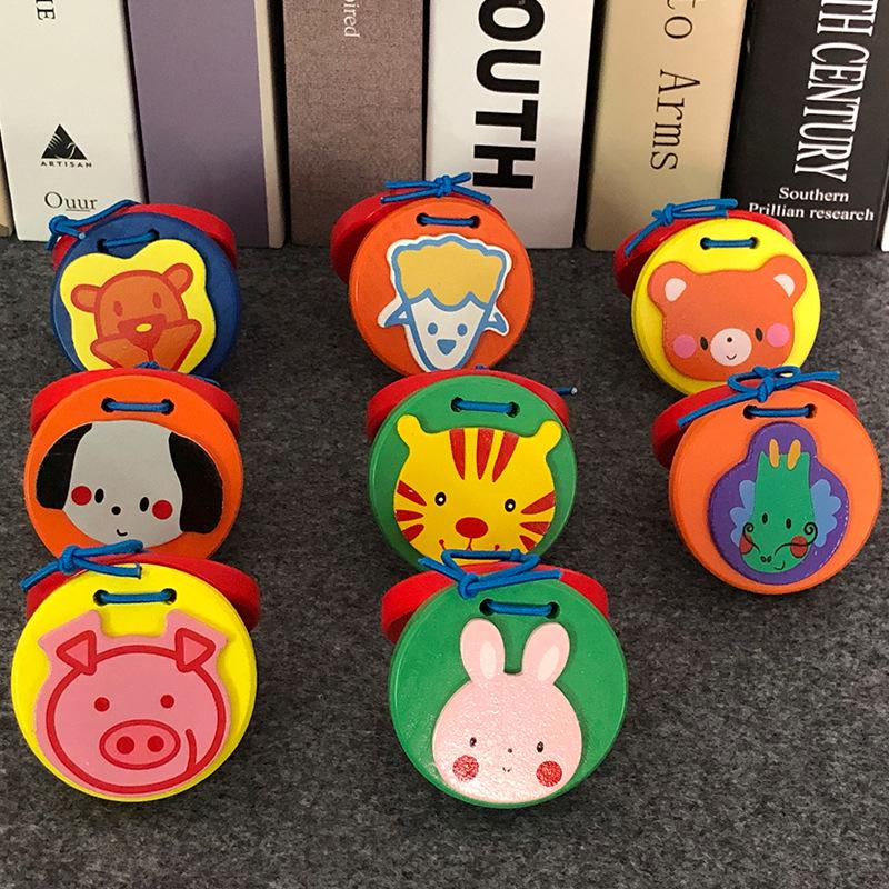Wooden Animal Clapper: Educational Percussion Toy for Babies & Children
