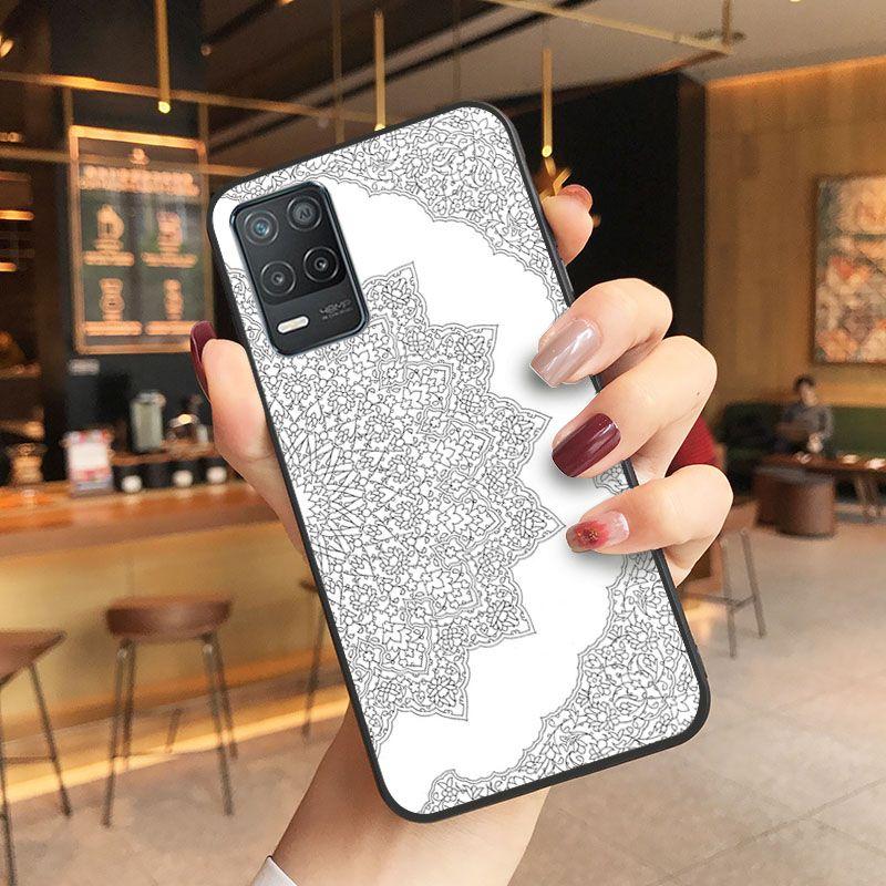 Puzdro Mandala Palace Flowers Kryt na telefón Pre oppo Realme 8Pro 6PRO 6i 7pro 9i 9pro C11 C21Y C21 C25Y C25S C3 Q3S XT Puzdrá coque