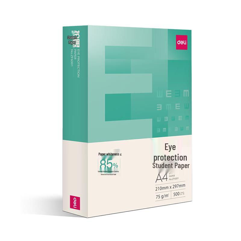Deli A4 Eye-Protection Natural Copy Paper 1 Pack (500 Sheets)
