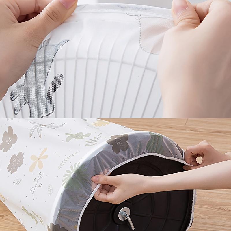 1 adet Toz Kapağı, Ev Tipi Fan Toz Kapağı, Tozlu Fan Kılıfı, 3D Fan Kılıfı, Mutfak, Oturma Odası ve Yatak Odası İçin Uygundur, Ev Düzenleyici ve Depolama