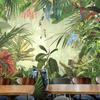 3d Stereo Tropical Rainforest Mural Banana Leaf Wallpaper Background Wallpaper Fresco Dining Room Living Room Mural