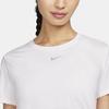 Nike Solid Color Logo Crew Neck Running Fitness Training Quick-Dry Breathable Short Sleeve T-Shirt Women Tops White FN2799-100