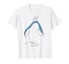One-line King Penguin Emperor Penguin Seabird Penguin T-shirt