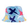 Graffiti Sided Double Fisherman Hat Printed Tie Dye Bucket Cap Sunshade Outdoor