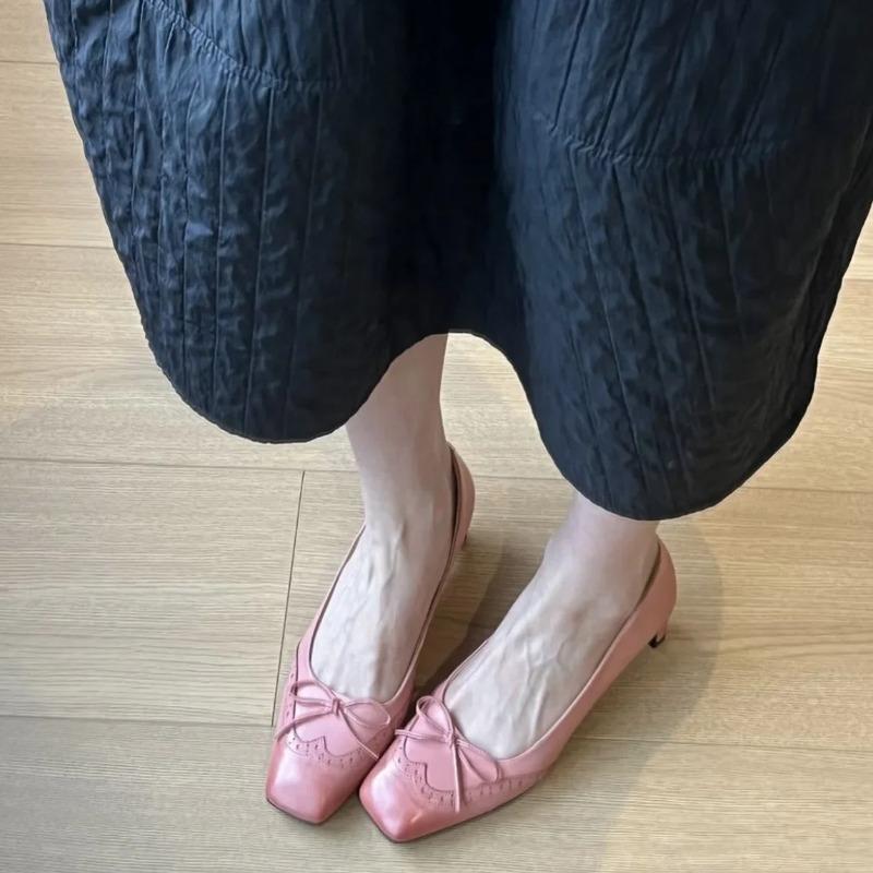 Fashion Casual Mid Heel Mary Jane Chunky Heel Single Shoes Spring Autumn New Style Versatile Retro Korean Fashion Women's Footwear