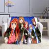 Comic The Quintessential Quintuplets Cashmere Blanket Sexy Anime Girl Flannel Blanke Portable Warm Camping  Soft skin