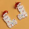 Festive Gingerbread Man & Christmas Tree Earrings - Cute Cartoon Ear Accessories
