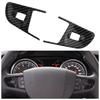 ABS Chrom Kohlefaser Auto Lenkrad Panel Abdeckung Zierleiste für Peugeot 408 2014 2015 für Peugeot 508 2011 - 2016 Aufkleber