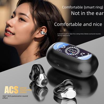 New Bone Conduction Bluetooth Sports Headset with Digital Display and Long Battery Life