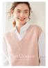 Women's Cashmere V-Neck Sleeveless Vest & Shawl Knit Sweater - Autumn/Winter Collection