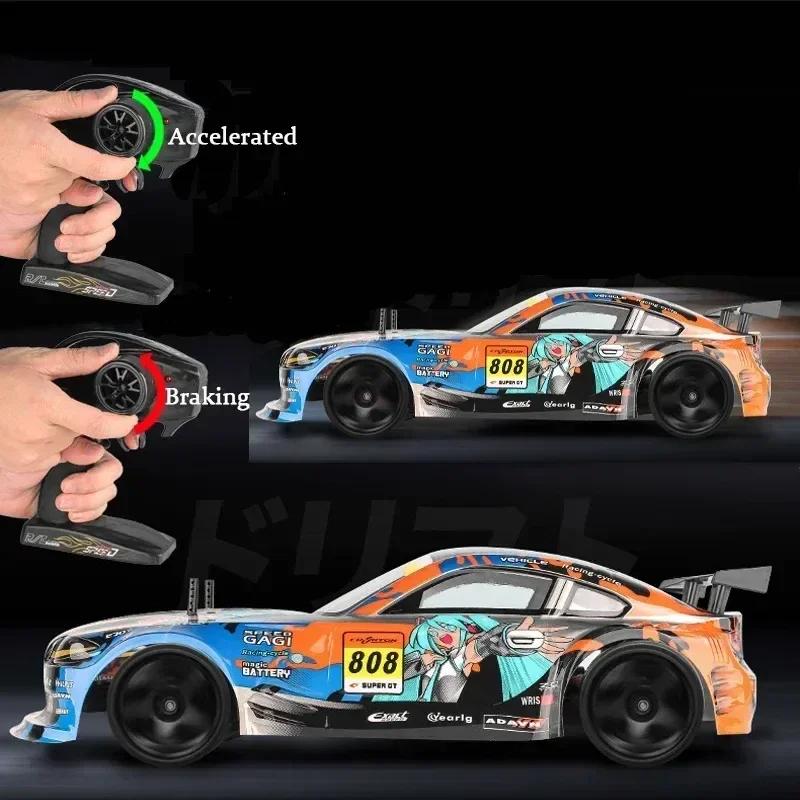1:10 70Km/H High-Speed Drift Remote Control Car 2.4G 4Wd Rc Off-Road Vehicle Dual-Speed Rc Car Children'S Christmas Gift