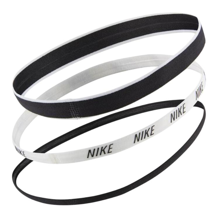 Nike Three Piece Set Nylon, Silicone, Polyurethane Hair Bands Unisex Black White N0002548930OS-930